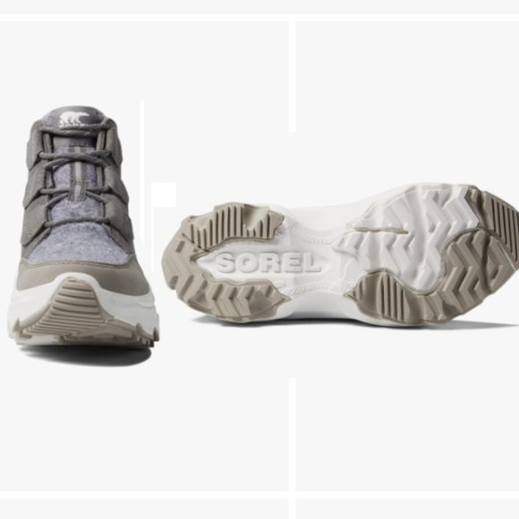 NWT Sorel Womens Waterproof Leather Kinetic Breakthru Caribou Sneaker Boots 6 - Picture 3 of 5